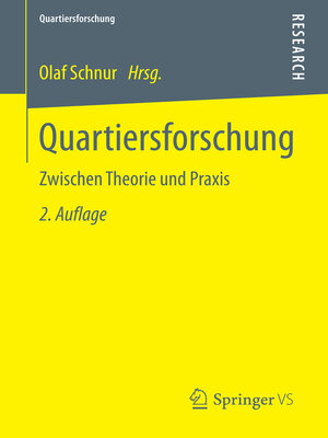 cover image of Quartiersforschung